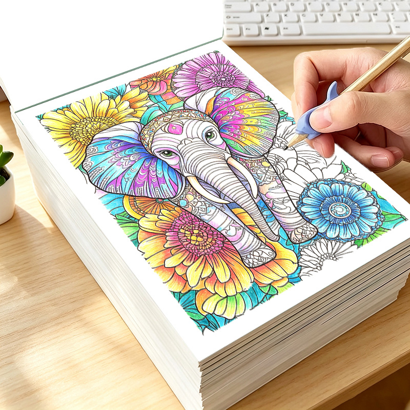 Adult Coloring Book Stress Relief - Adult Animal Coloring Book Little Doodles