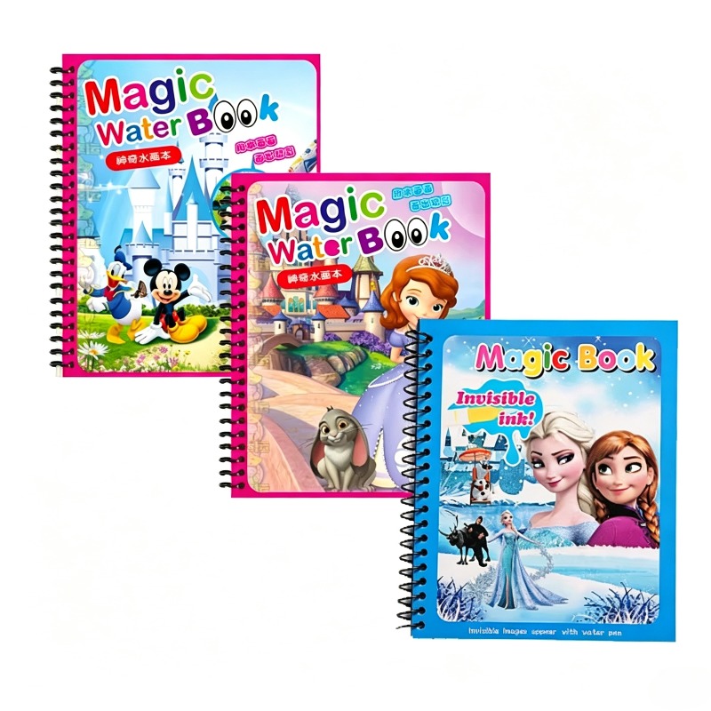 Cartoon Water Painting Drawing - огляд і ціна Reusable Water Magic Coloring Book