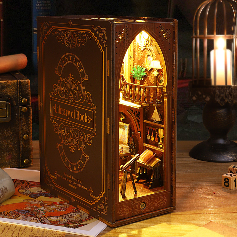 Creative DIY Wooden Book Nook  - огляд і ціна Diy Wooden Book Nook Kit Shelf Insert
