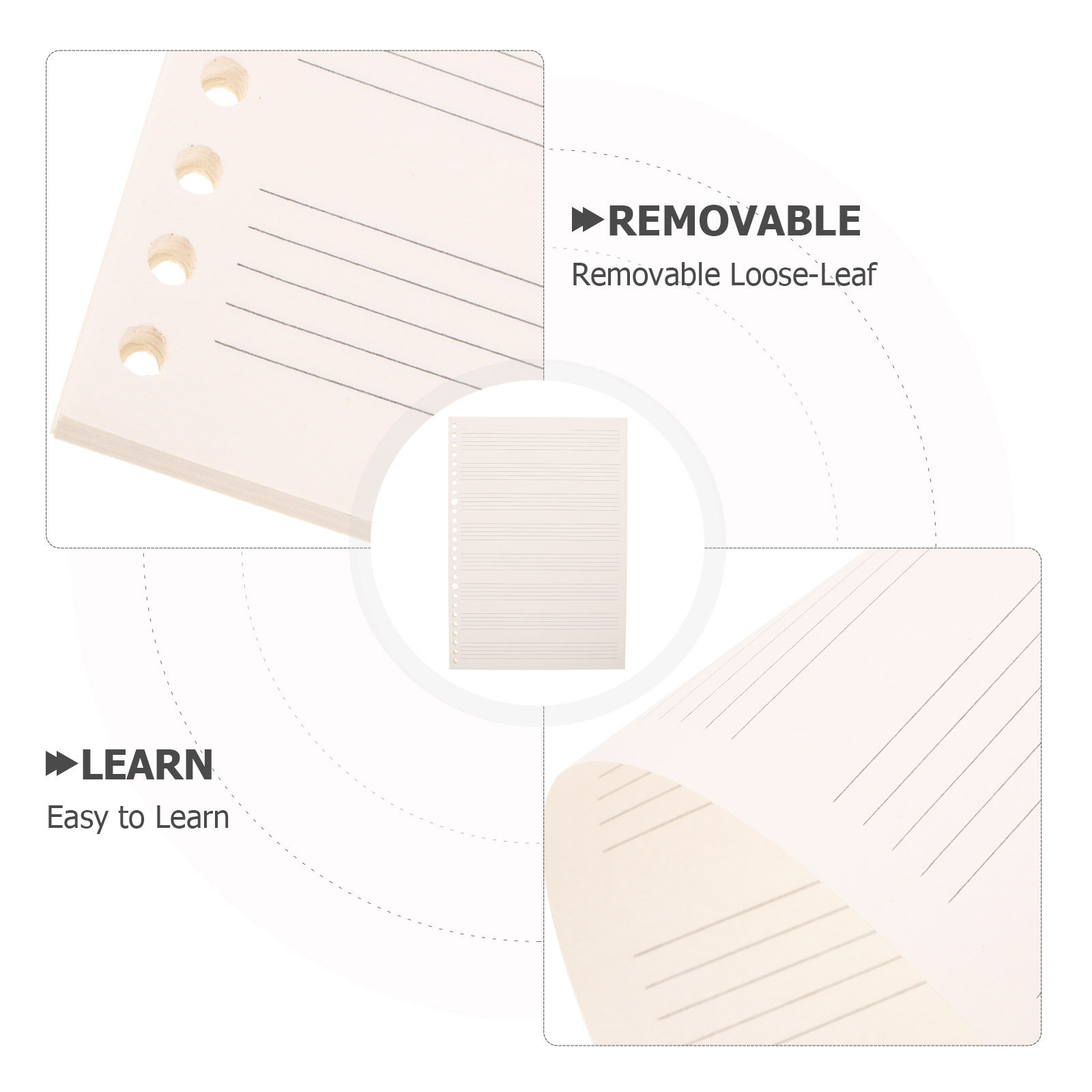 3Pcs Compact Detachable Staff  - огляд і ціна Blank Sheet Music Notebook