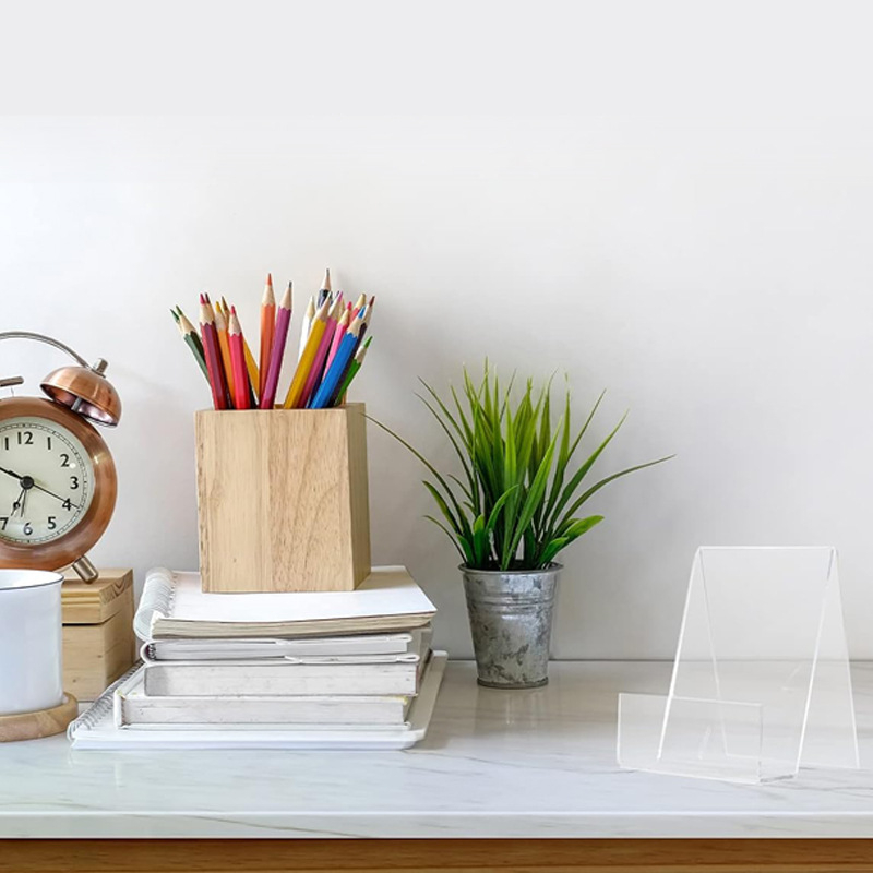 1/2/4Pcs Clear Acrylic Book Di - огляд і ціна Clear Acrylic Book Stand Holder