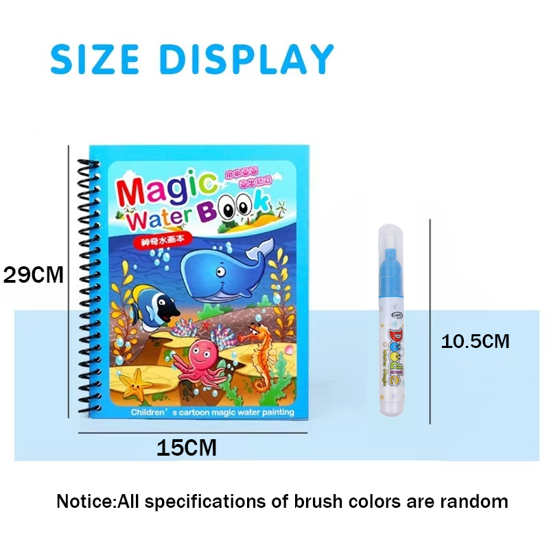 1PC Children Watercolor Painti - огляд і ціна Reusable Water Magic Coloring Book