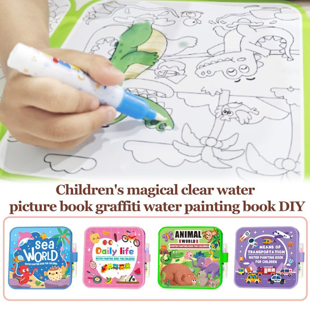 Magic Water Drawing Book DIY D - огляд і ціна Reusable Water Magic Coloring Book