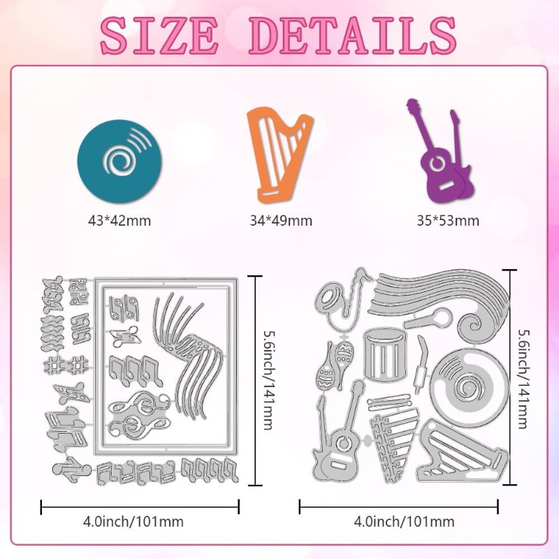 2pcs 27 Styles Musical Note Cu - огляд і ціна Blank Sheet Music Notebook