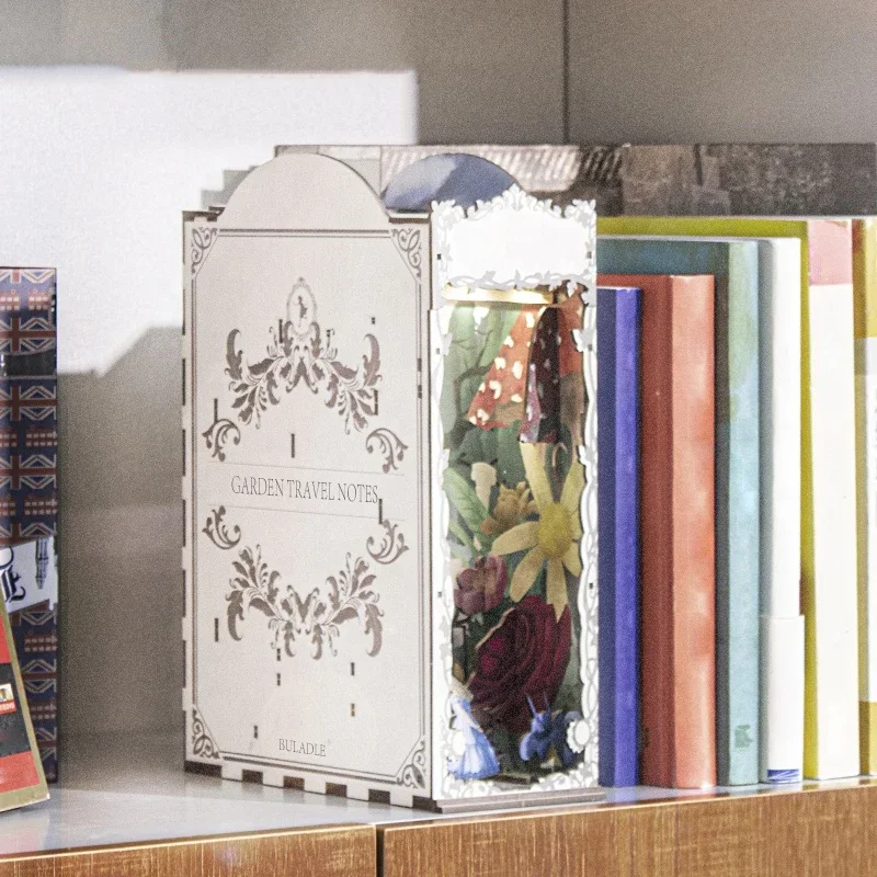 Garden Travelogue Bookends Boo - огляд і ціна Diy Wooden Book Nook Kit Shelf Insert
