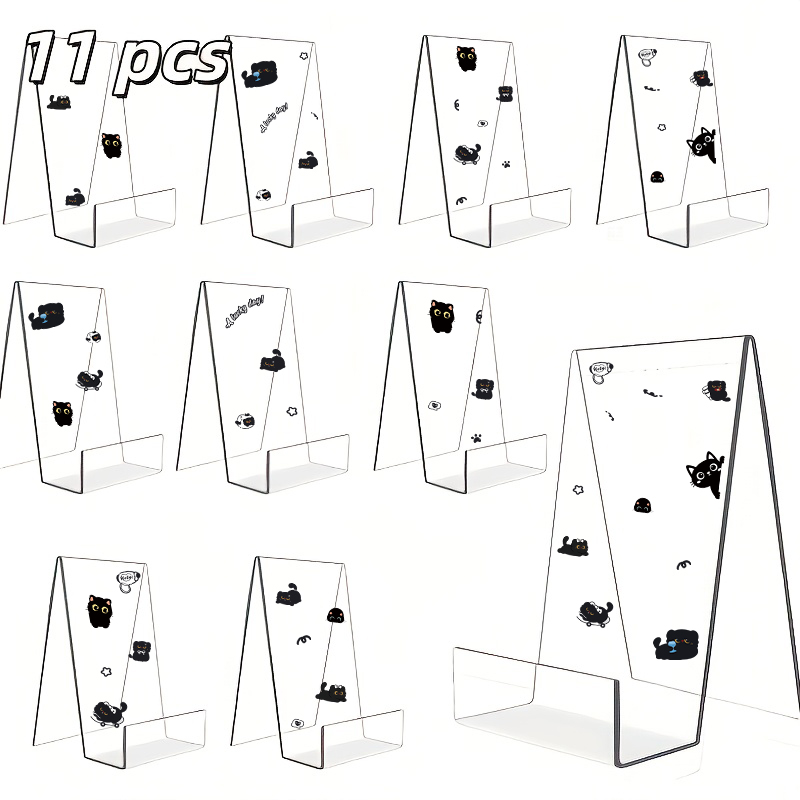 11pcs Acrylic Book Display Sta - огляд і ціна Clear Acrylic Book Stand Holder