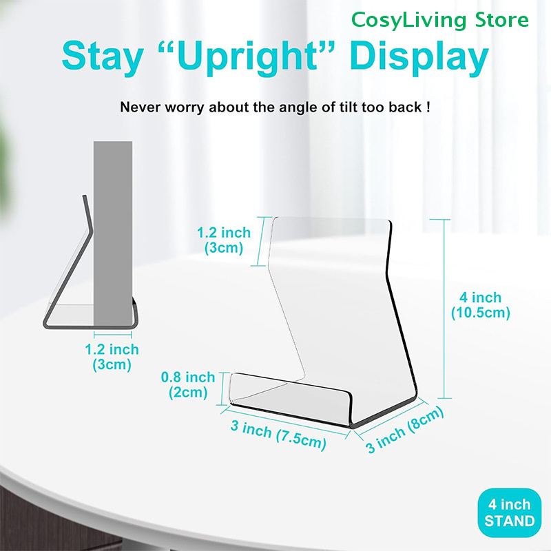 1/2/6Pcs Transparent Desktop A - огляд і ціна Clear Acrylic Book Stand Holder